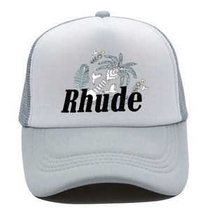 ユニセックスハットSスポーツrhude野球アウトドアデザイナークルーザーパターンホリデー旅行サンシェードキャップ