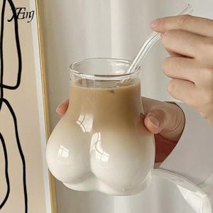 Tazze Cute Body Ass Butt S Occhiali Caffè Latte Boccale Birra Succo Vino Tè Whisky Tazza per bere Festa di alta qualità Divertente Regalo sessuale 231124