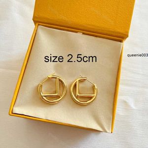 Studkvinnorörhängen Designer Gold Diamond Earring For Mens Hoop Luxury Hoops Varumärkesdesign Small Storlek 2,5 cm Fashion Smycken med låda