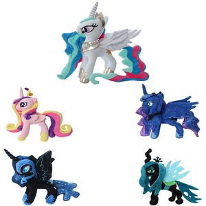 Manufacturers wholesale 5 styles of 33cm pony princess plush toys cartoon film and television peripheral dolls for children's gifts