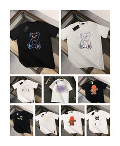 Camisetas de camisetas masculinas camisas de manga curta 2023sss Summer Luxo de luxo novo algodão de algodão de camiseta redonda de pescoço redondo camisetas masculinas e femininas