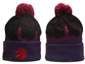 الموضة- Toronto''raptors''beanie القبعات الرياضية الرياضية الفرق البيسبول لكرة السلة لكرة السلة قبعة نساء الرجال بوم أزياء الشتاء أعلى القبعات الرياضية المتماسكة A0