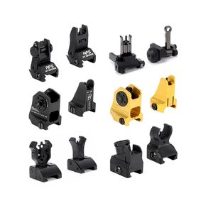 Makine Sight Metal Mekanik Görüş KAC Katlanır DD Üçgen 20mm Kılavuz Raylı Evrensel Ön ve Arka Hizalama CQB Magap Aksesuarları