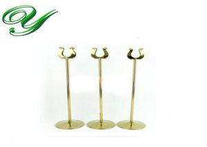 Titular do número da mesa suporte de cartão de ouro suporte de cartão de lugar de casamento de prata forma de u decoração de mesa inoxidável 1030cm cartão de visita hol7320781