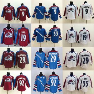 Colorado Avalanche Jersey 29 Nathan MacKinnon 92 Gabriel Landeskog 96 Mikko Rantanen Syched 9 Matt Duchene 19 Joe Sakic Hockey Jerseys