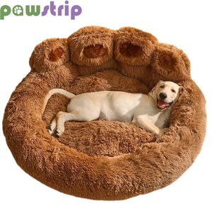 kennels pens Fluffy Dog Bed Soft Cozy Pet Sleeping Cushion For Small Medium Large Dogs Cats Thicken Warm Winter Dog Kennel Pet Accessories 231123
