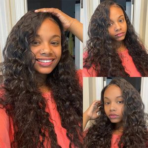 Loose Wave Lace Front Wigs Human Hair 130 Density 13x4 HD Full Lace Frontal Wig Pre Plucked with Baby Hair Loose Deep Wave Wig Wet and Wavy Human Hair Wigs for Black Women