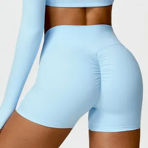 Shorts actifs femmes sans couture Spandex Sexy respirant course cyclisme court taille haute femme gymnastique Fitness Leggings Push Up Yoga