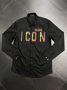 DSQ Phantom Turtle Shirts Mens Designer koszule marka odzież Mężczyzn Sukienki z długim rękawem Hip Hop Style Wysokiej jakości bawełna 841782