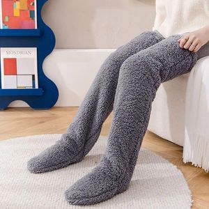 Women Socks Thickened Warm Stockings Set For The Elderly Knee Pads Sleeping Leg Protectors And Plush Foot