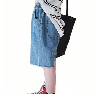 Jeans Boys Summer Jeans Solid Color Boy Short Kids Casual Style Jeans For Children Teenage Clothes For Boys 6 8 10 12 14 230424