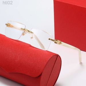 Designer cartera Sunglasses cartiar carteir 2022 New Card Home Frame Cut Edge with Diamond Embedding Fashion Women's Fashion Wear Glasses Personalized Street Shoot