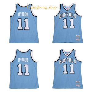 1975-76 Bob Mcadoo Buffalo Bravess Basketball Jersey Mitch and Ness Throwback Jerseys Blue Size S-XXXL basketball Jersey