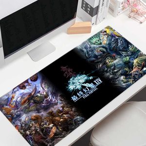 Mouse Pads Wrist Rests Large Mouse Pad Gamer Final Fantasy XIV Gaming Mousepad Company Keyboard Mouse Mats Carpet Computer AntiSlip Table Desk Mat J230422