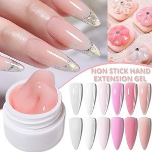 Smalto per unghie LILYCUTE 8ML Gel antiaderente per estensioni delle mani Smalto per unghie Trasparente Nudo Rosa Intaglio Fiore Nail Art Modellamento Gel per unghie acrilico solido 231123