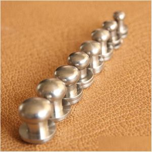 Nails Wholesale Stainless Steel Wallet Bag Screw Belt Rivet Pacifier Nail Head Monk Diy Handmade Leather Handbag Key Case Decorative H Dh3Iv