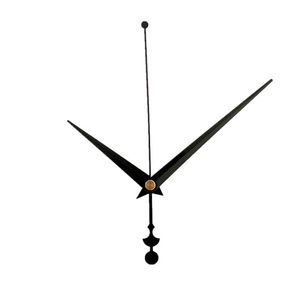 Long Black Quartz Clock Movement Mechanism Metal Hands Arms Pointers for DIY Wall Clock Repair Accessories286f