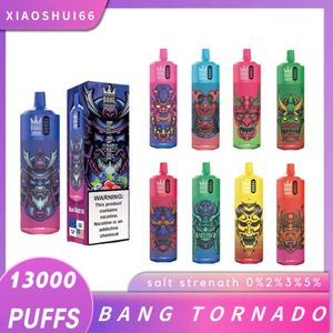 Tornado Vape Bang Tornado 13000 Puflar Tek Kullanımlık E Sigara Vape Pod Cihaz 650mAh 23ml Prefiled kartuş çubuğu 13000 Puflar 2%3%5%5%