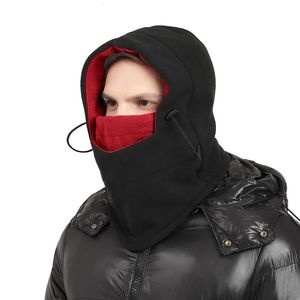 Mode ansikte masker nacke gaiter cykling hatt vinter skidkap utomhus unisex huva hatt med mask balaclava med öronfluka ushanka ryska plysch varm hatt 231124