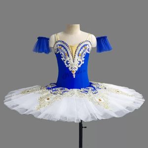 Dancewear Profesyonel Bale Tutu Swan Lake Platter Tutu Romantik Balerin Partisi Dans Kostüm Çiçek Kız Balett Elbise Kadınlar 231124