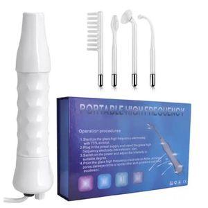 Slimming Machine 4 In 1 Electrode Glass Tube High Frequency Facial Machine Spot Acne Wand Facial Spa Facial Skin Care