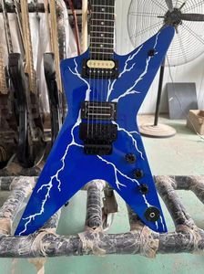 Custom Dean Dimebag Darrell E-Gitarre Hochwertige maßgeschneiderte E-Gitarre in Blau