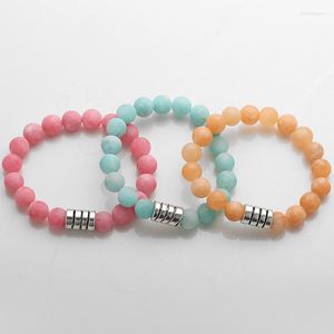 Strand Fashion MaStone Bead Bracelets With Alloy Pipe S Bracelet Ladies Summer