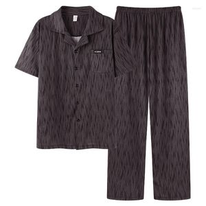 MENINO DOMENHO DE SLUCE EST L-4XL MEN PAJAMA SET MODAL MODA PIJAMA PIJAMA LOLHO SOLIDO CLAR