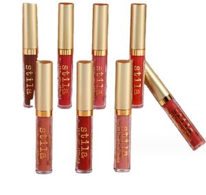 Läppglans Ny Stila Stay hela dagen Sparkle Night Liquid Lipstick Holiday Set Kit 6st Lipgloss Drop Delivery Health Beauty Makeup