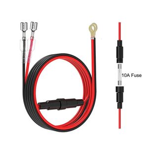 Ny USB -laddare Socket Cable 60cm Cigarettändare tråd Harnessanslutning med 10A -säkring för bil marin motorcykel ATV RV Refit