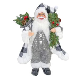 Julleksakstillbehör Santa Claus Decoration Santa Claus Doll Standing Toy Gift Pendant Christmas Xmas Trees Party Desktop Holiday Festival Decoration 231124