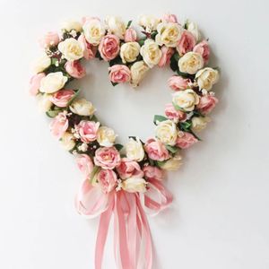 Faux Floral Greenery Artificial Wreath Door Threshold Flower DIY Wedding Home Living Room Party Pendant Wall Decor Party Lintel Garland Gift Rose 231123