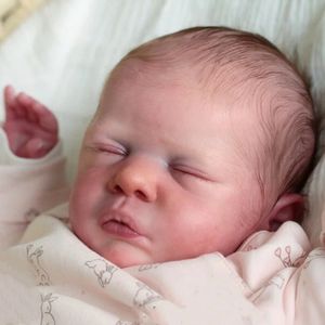 Dolls Bebe Reborn Doll Kit Romy Sleeping Born Love Look prawdziwe dziecko winylowe 19 cali puste niedokończone formy zabawka dla dziewczynki prezent 231124