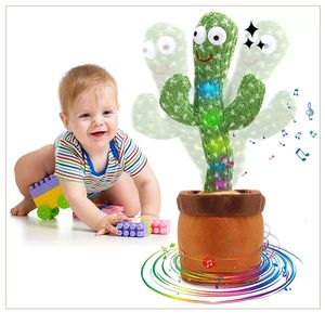 Rolig Wriggle Doll Talking Game Singing Plush Stuffed Recording Music Dancing Cactus Electronic Toy