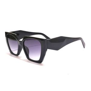 Moda Pradd Cool Sunglasses Designer Square Large Frame 2022 Novo Família P Women Feminino Sense Inseto Ins Sun Protection Glasses