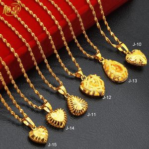 チョーカーXuhuang Dubai Heart Necklaces for Women Girls Jewelleryギフトラブチャームペンダントチェーンブライダルウェディングネックレスジュエリーギフト231123