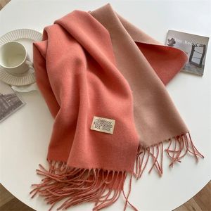 Lenços de lã fio magro inverno lenço macio quente cachecol mulheres estilo coreano silenciador bufanda moda foulard bandana 231123