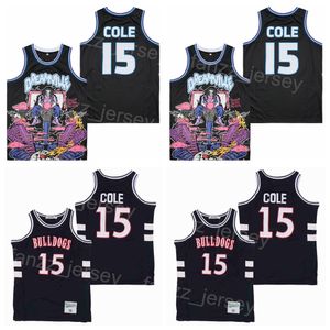 Terry Sanford Jersey High School Basketball 15 Jermaine Cole Brand x 15 Dreamville Shirt Team Color Navy Blue Black Moive Hiphop College Syched Vintage Pullover