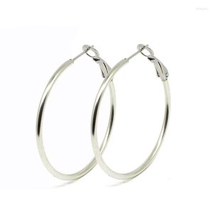 Hoop Earrings Gold Color For Women Girl Femal Large Circle Teen Gift Punk Runge Stainless Steel Ear Piercing Jewelry