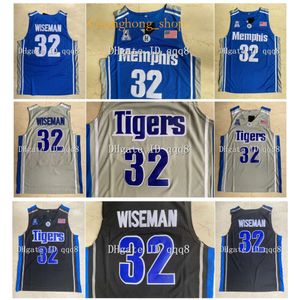 GH Hochwertiges James Wiseman-Trikot Memphi Tigers High School Movie College-Basketballtrikots Grünes Sporthemd S XXL Selten