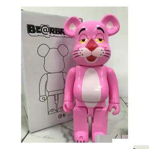 Figuras de brinquedo de ação 400 Bearbrick Bearbricks Material de pvc Plástico Teddy Bear Cartoon Silly 28Cm Gift Doll Medicom Dh2Os261q