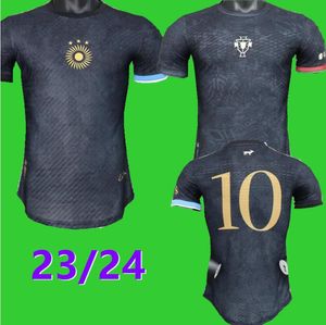 Argentina special version siu La Pulga black Portugal black 23 24 MESSIES RONALDOES Fan player version 9966