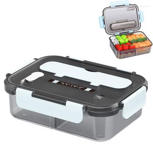 Servis uppsättningar Portable förvaring Lunchlåda Läcksäker container Mikrovågsugn för barnarbetaren Bento Box Boxes