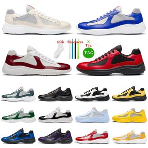 Nya Americas Cup Designer Shoes Fashion Men Shoes Casual Shoes Plate-Forme Whit Black Yellow Dark Purple High High All Black Whit Red Sneaker Women Trainer