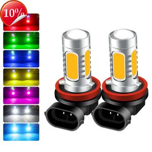 New Fog Light Daytime Running Light Corner Light LED Fog Light Bulb H1 H3 H4 H7 H11 COB Fog Lamp 881 9005 9006 12V Yellow White Red