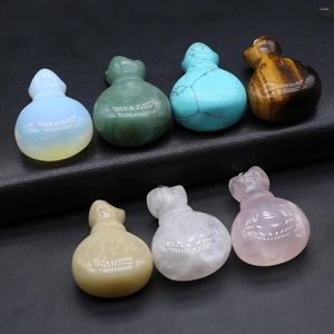 Pendant Necklaces 1PC Natural Agate Stone Blessing Bag Random Color Healing For Making DIY Jewelry Earrings Necklace Accessory