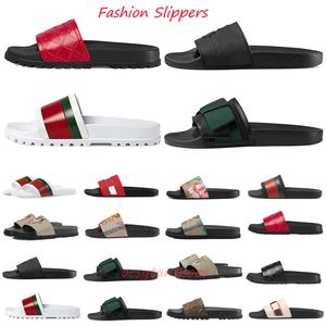 2023 Designer Flat Slipers Beach Slide Sandals Men Kvinnor Slipper inomhus sandal utomhusskor gummi sommar glider plattform avslappnad dusch flip flops