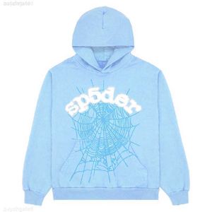 Men's Hoodies Sweatshirts Sky Blue Spder Men Women Hip Hop Young Thug Spider World Wide Print Pullover Rnuw XKYP