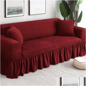 Stol täcker vattentät fast färg elastisk soffa er för vardagsrum tryckt rutigt stretch sektionslipare soffa l form lj201216 dro dhs1z