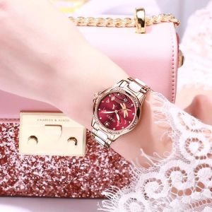 Wristwatches Women's Watch Automatic Mechanical Room Ceramic Steel Belt Waterproof Women